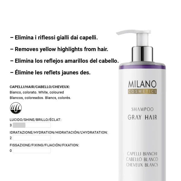 SHAMPOOING CHEVEUX GRIS 250ML – Image 4