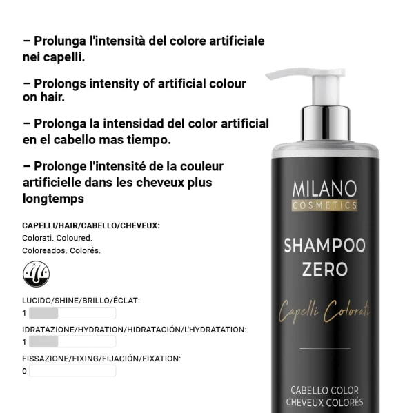 Shampoo Zero - Cabello color 250ml - Imagen 4