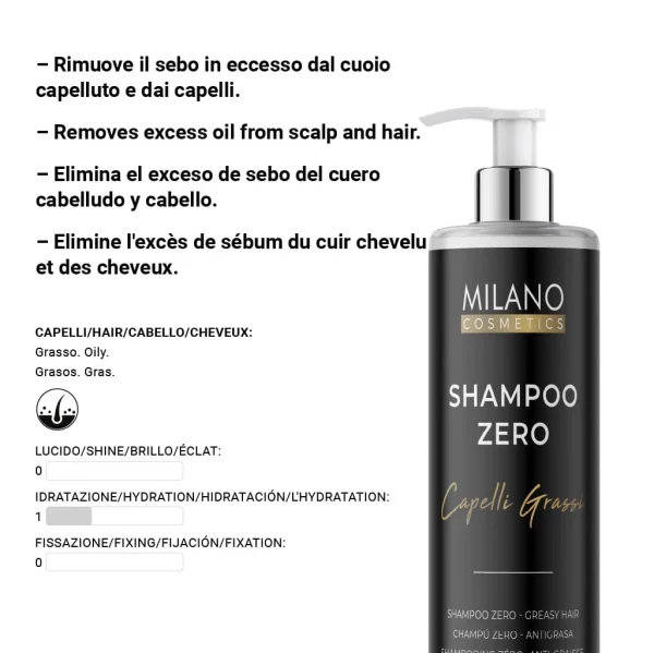 Shampoo Zero - Antigrasa 250ml - Imagen 4