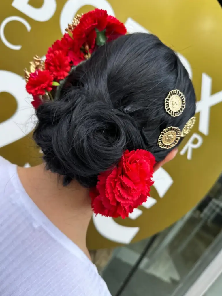 peluqueria bilbao recogido flores