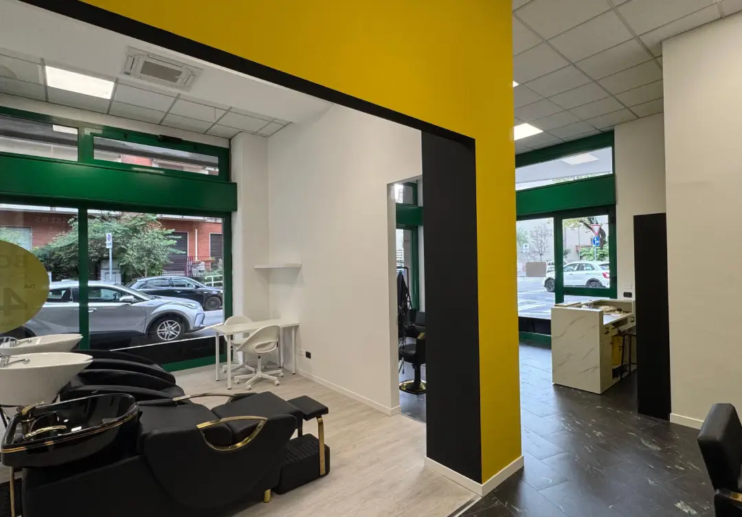 Salón de peluquería en Milán Italia