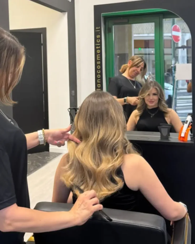 Salón de peluquería en Milán Italia