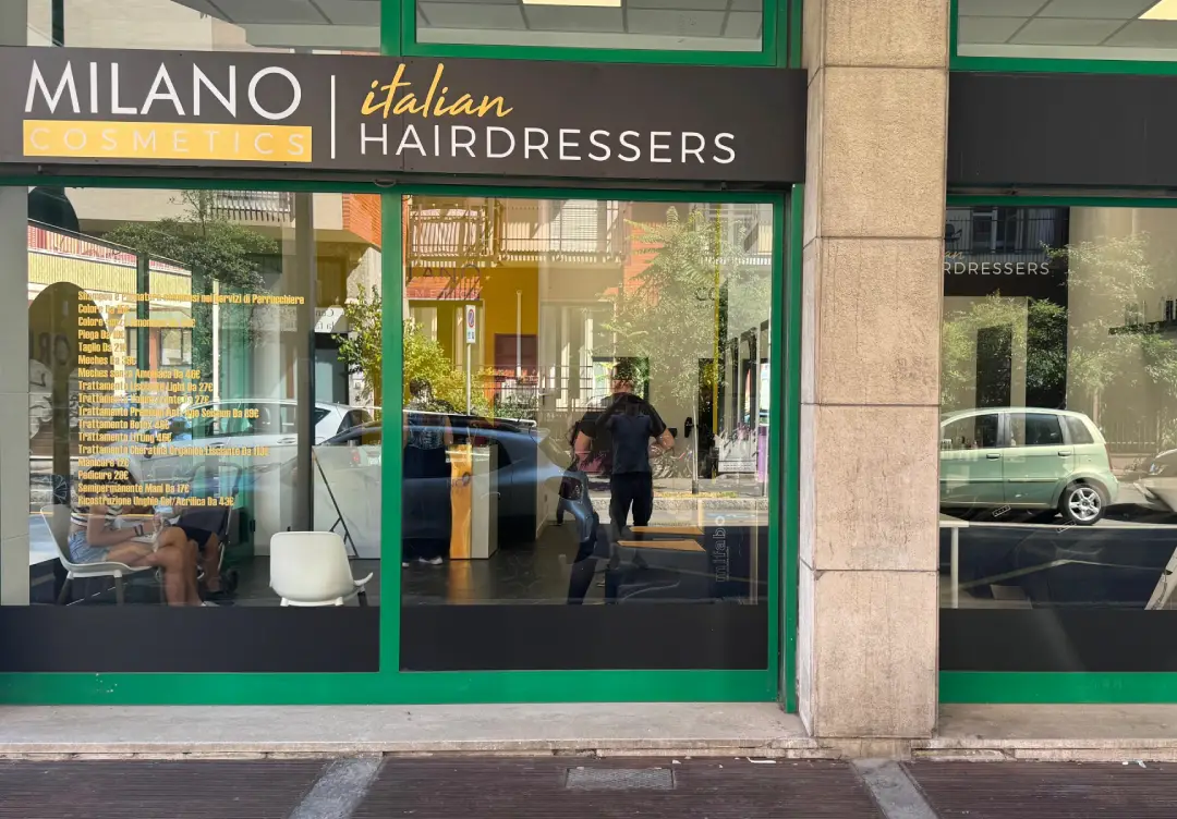 Salón de peluquería en Milán Italia